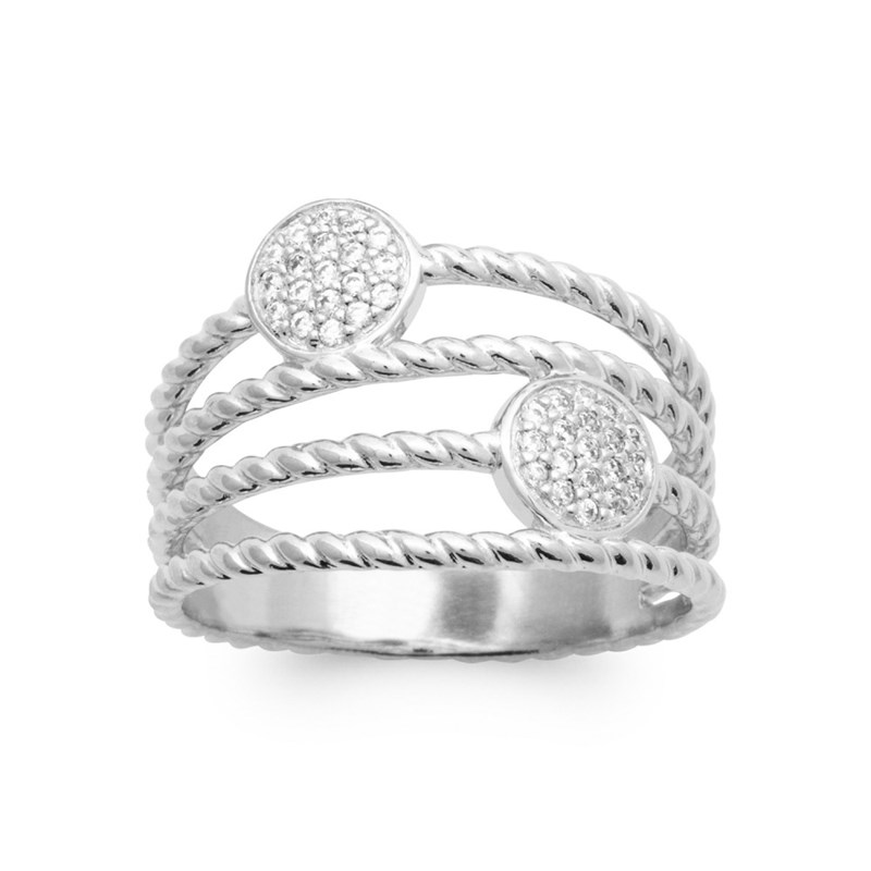 Bague Femme - Argent 925 - Oxyde de zirconium