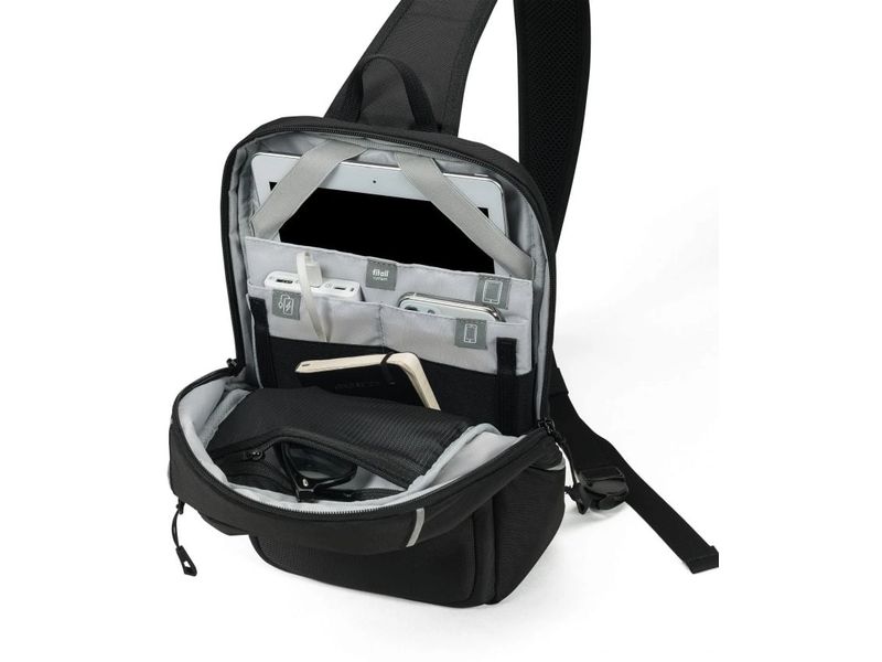 DICOTA Umhängetasche REFLECTIVE Kompakte Tasche mit praktischen Organisationsmöglichkeiten