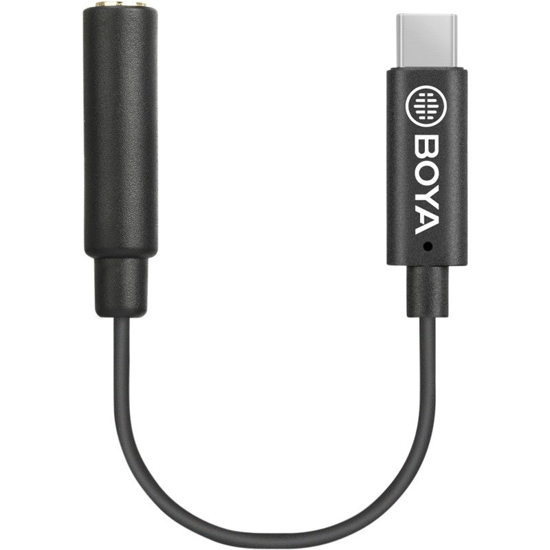 Boya BY-K4 3.5 mm female TRRS naar male USB-C