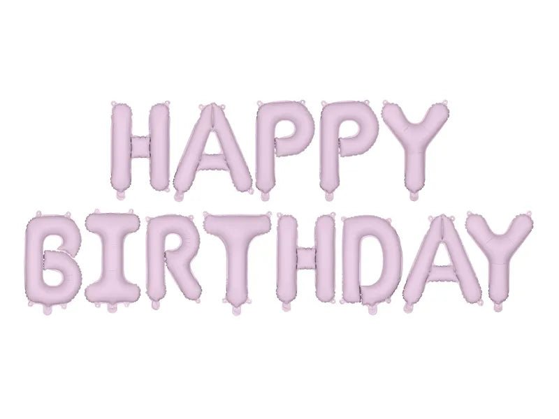 Happy Birthday Letter Ballon Paars 3,4m