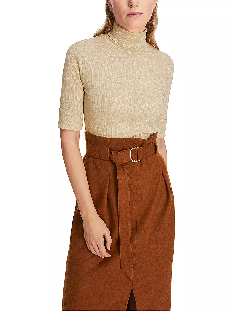 MARC CAIN Rollkragenshirt gold