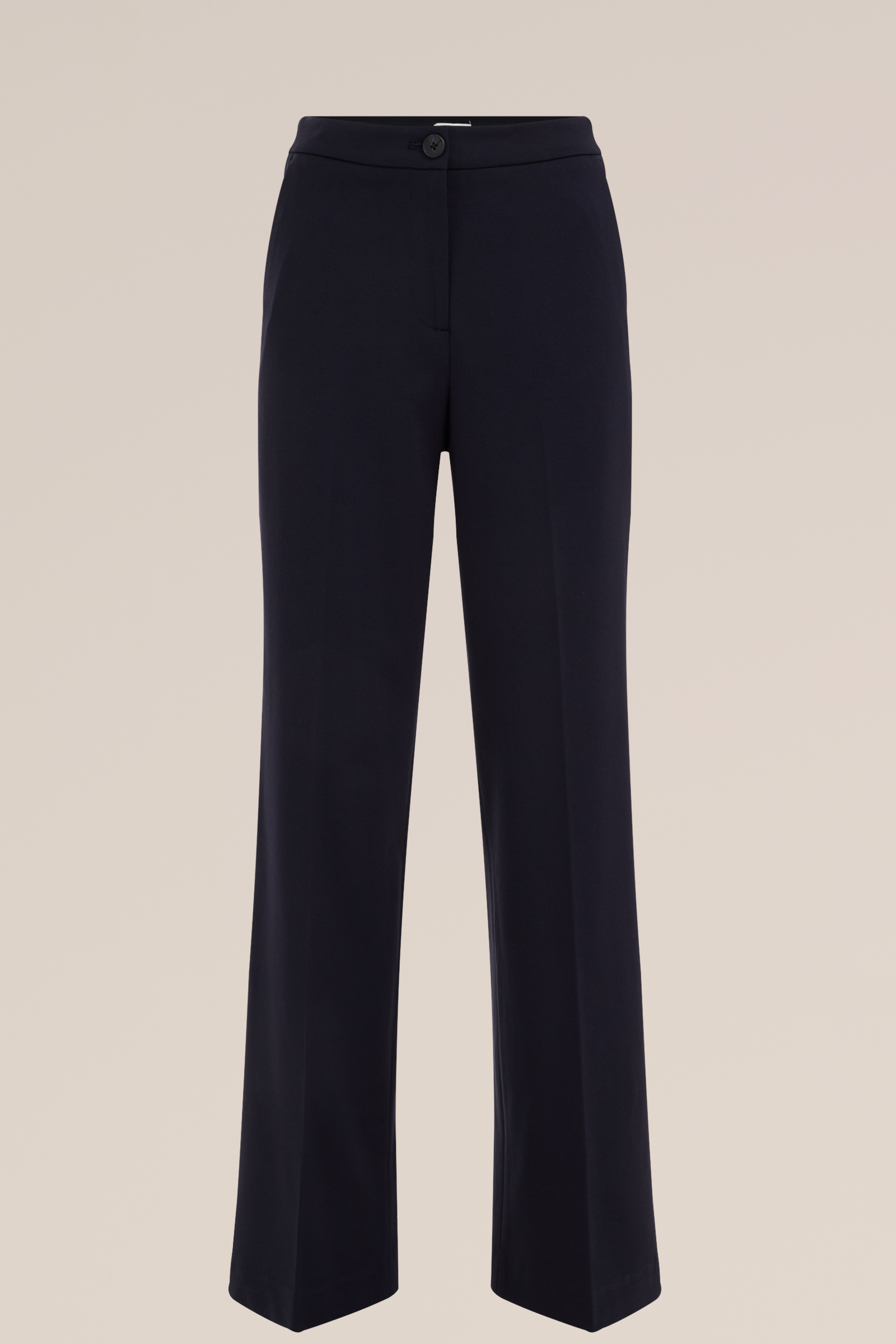 wide leg pantalon met stretch WE Fashion Donkerblauw
