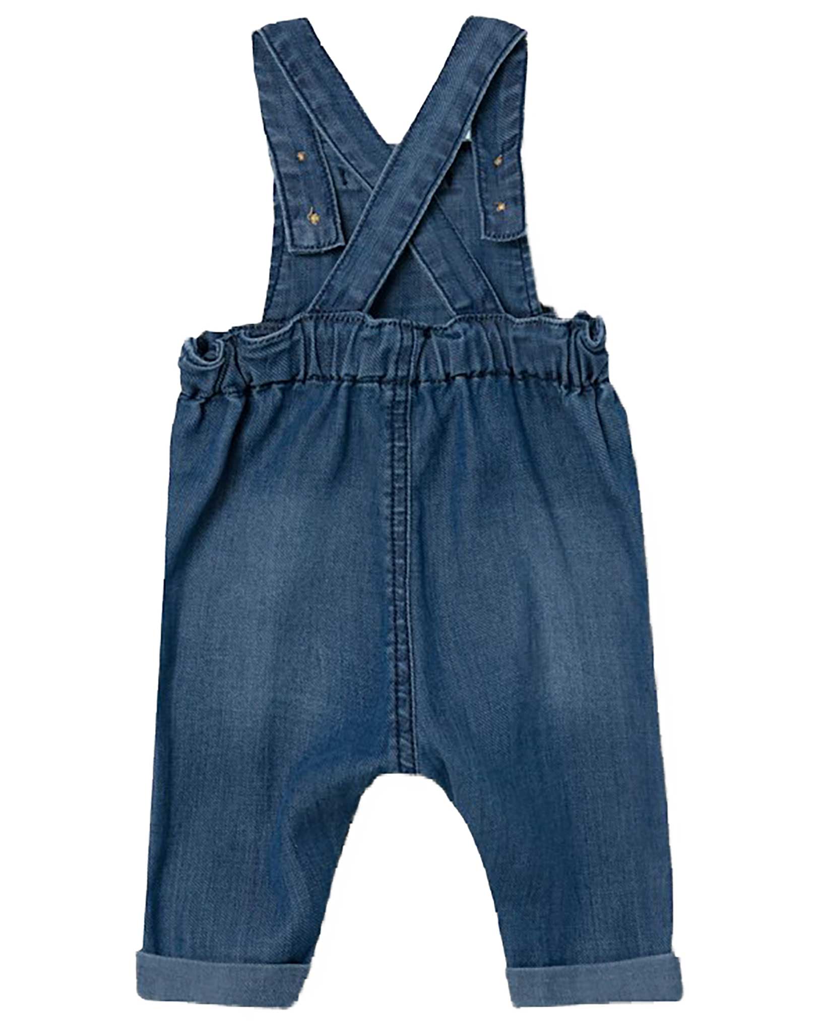 Jeans-Latzhose NBMBEN 1588-YE D in dark blue denim