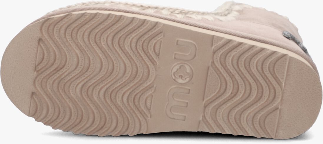 beige mou vachtlaarzen eskimo 18 glitter logo