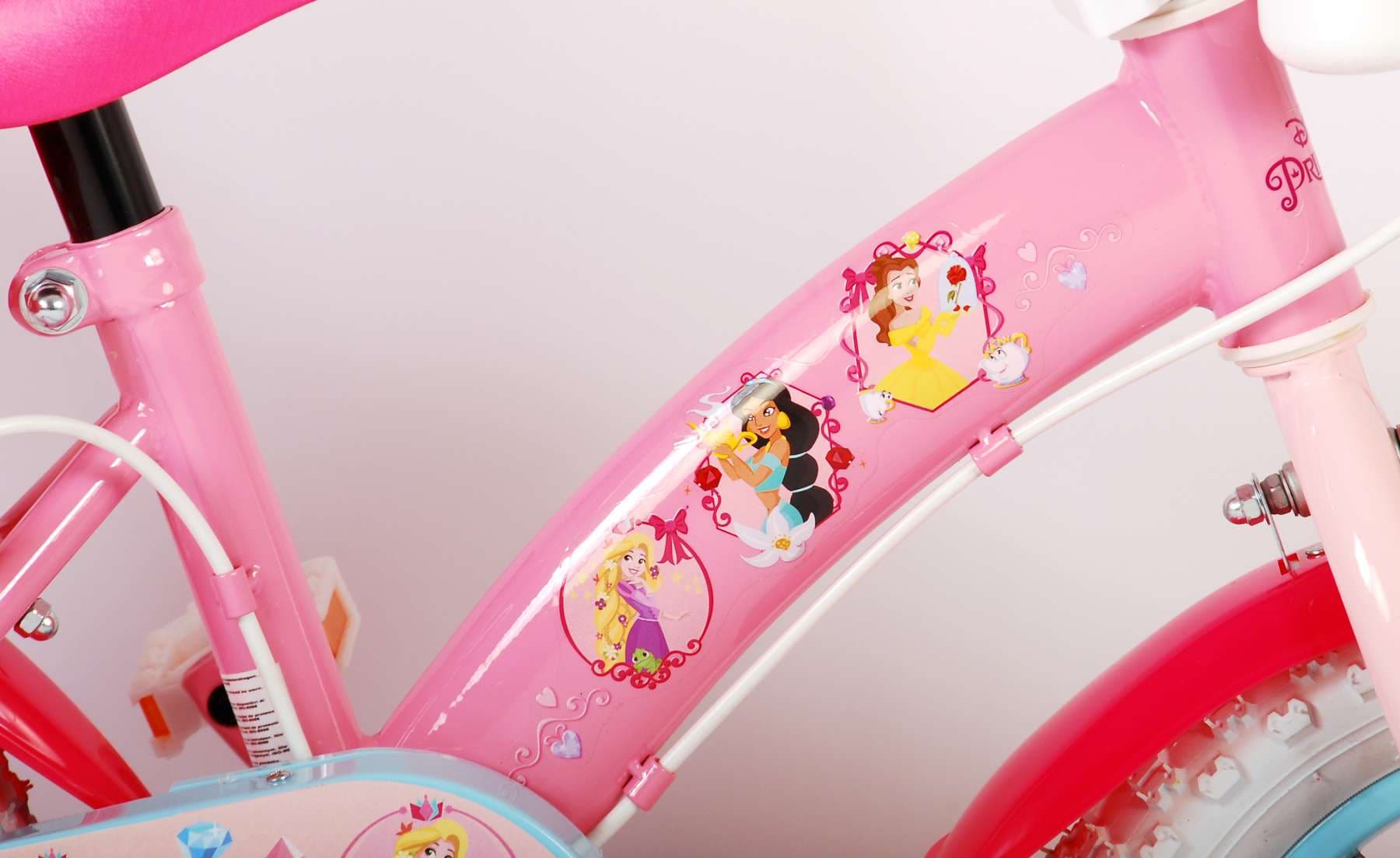 Kinderfahrrad Disney Princess für Mädchen 12 Zoll Kinderrad in Rosa