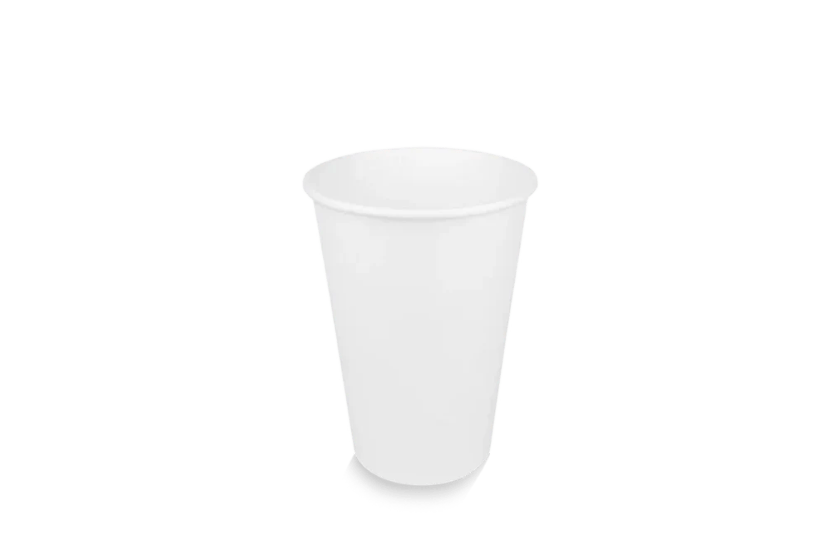 Kartonnen koffiebeker 180cc 7.5oz 70mm wit BUDGET