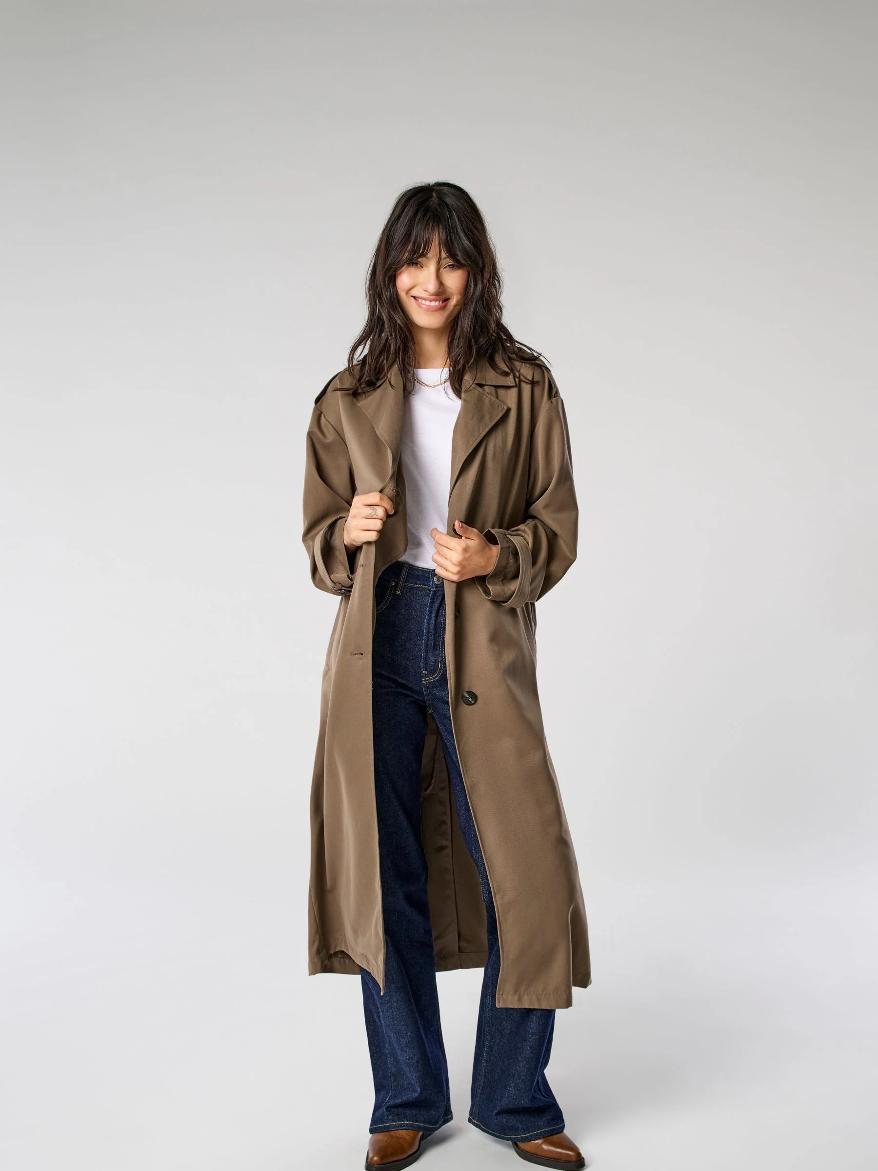 Only lange trenchcoat