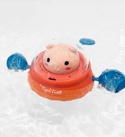 Tiger Tribe Badespielzeug - Bath Paddle Ship - Space Piggy