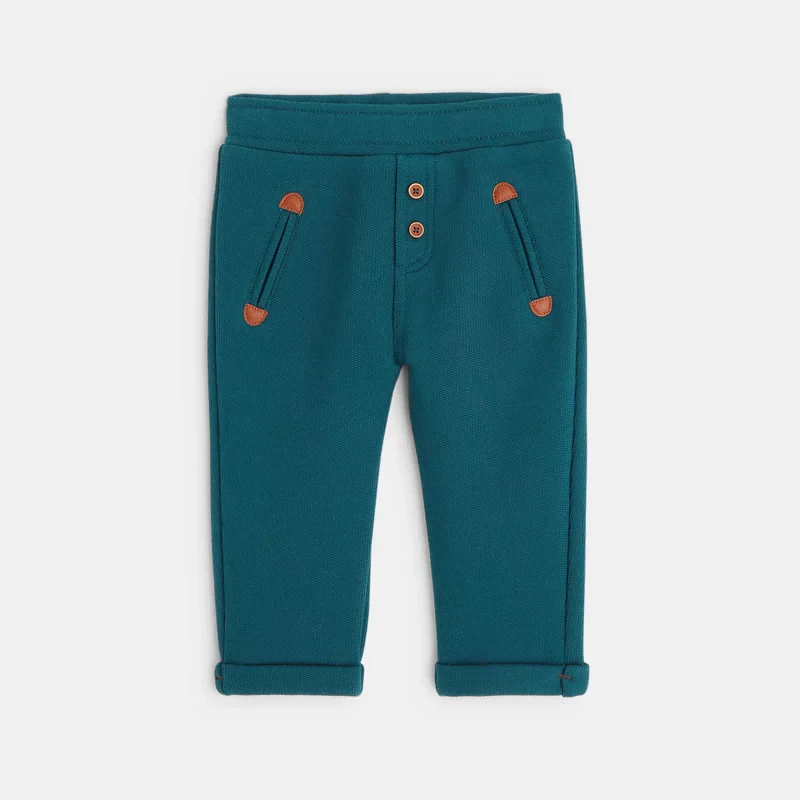 Jogpant molleton vert bébé garçon Vert