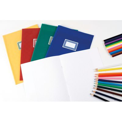 Apli Agipa - 24 Étiquettes scolaires cadre et lignes bleus - 34 x 75 mm - réf 111980