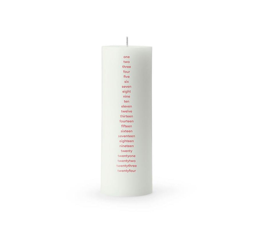 Normann Copenhagen  Round kalenderlys - Light Green
