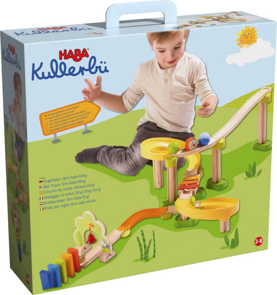 HABA - Kullerbü-Kugelbahn Sim-Sala-Kling, 38-teilig, ab 2 Jahren