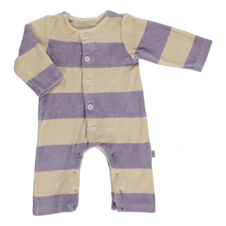 Poudre Organic Pyjama Meleze Eponge Rayé | Lavande