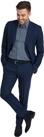Suitable Strato Toulon Kostuum Wol Navy SPE243028TO12ST-290 kopen