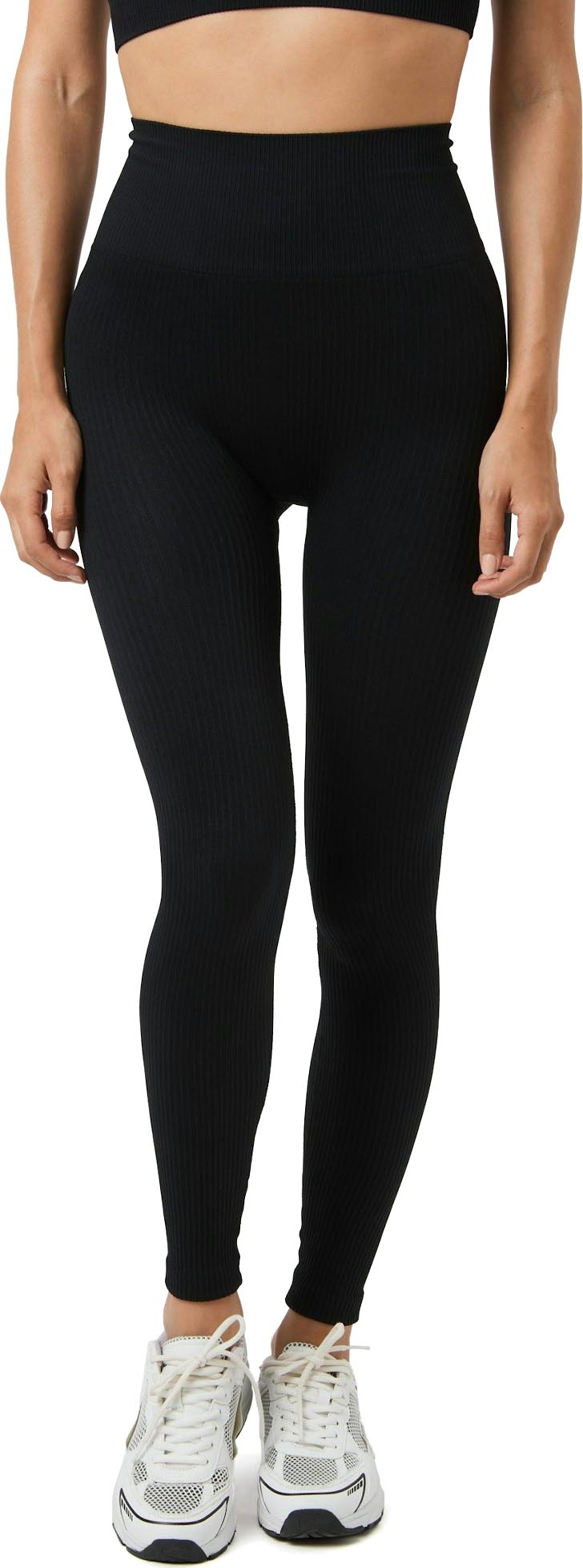 Studio Seamless Rib Tights Dame BK001/Black Beauty