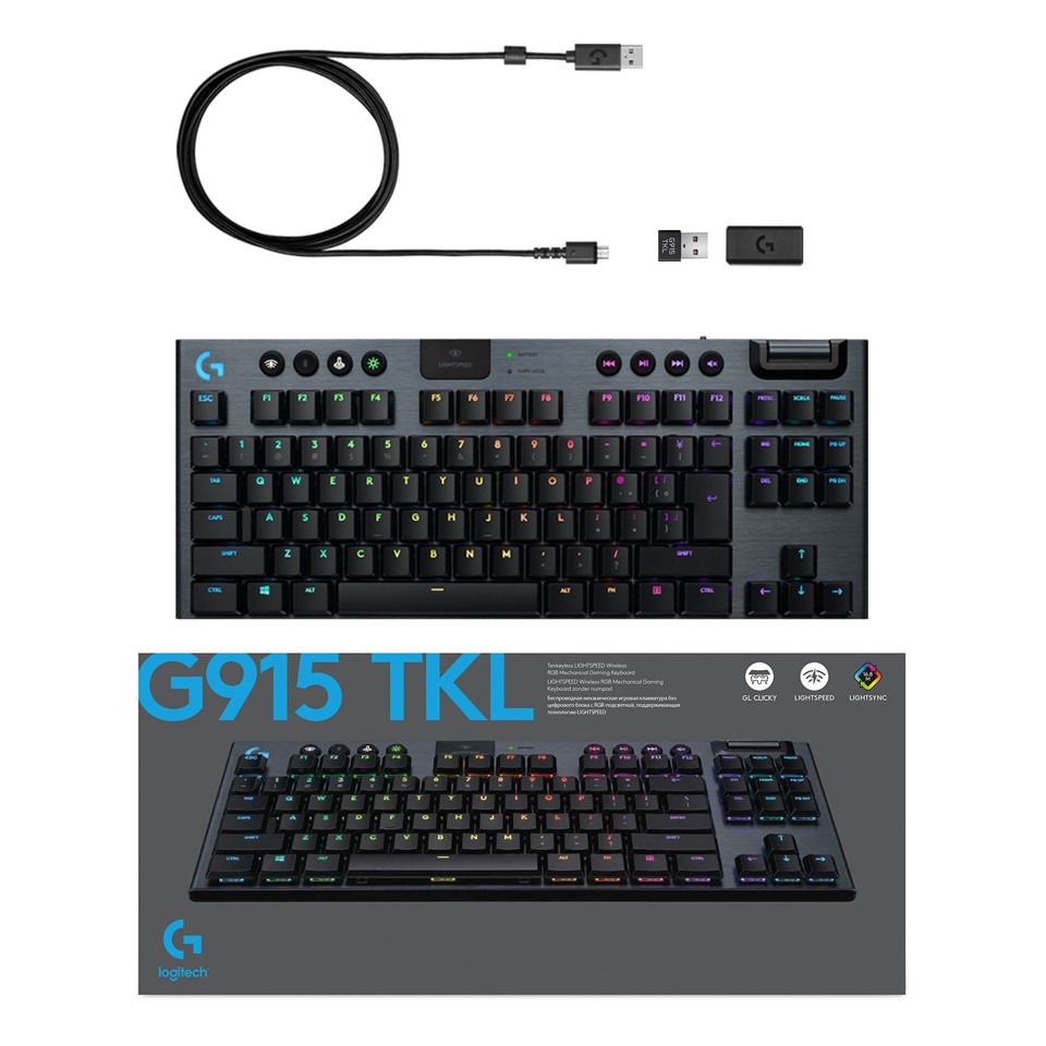 Logitech - G915 TKL Tactile Gaming Keyboard​ + Assassin’s Creed: Valhalla PC Bundle