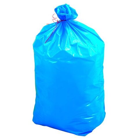 Sac poubelle 110 litres opaque Tri sélectif bleu - 200 sacs