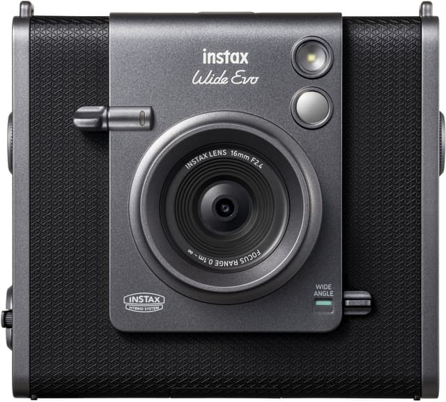 Fujifilm Instax Wide Evo instant camera (sort)