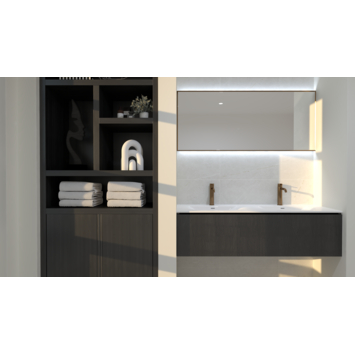 Wandtegel Sierra marmerlook 30 x 60 cm keramiek wit 1,08 m²