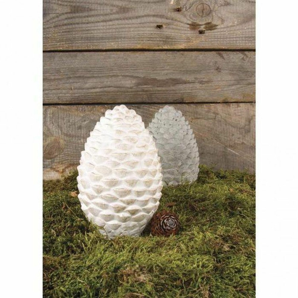 3 moules en latex pomme de pin 15 cm
