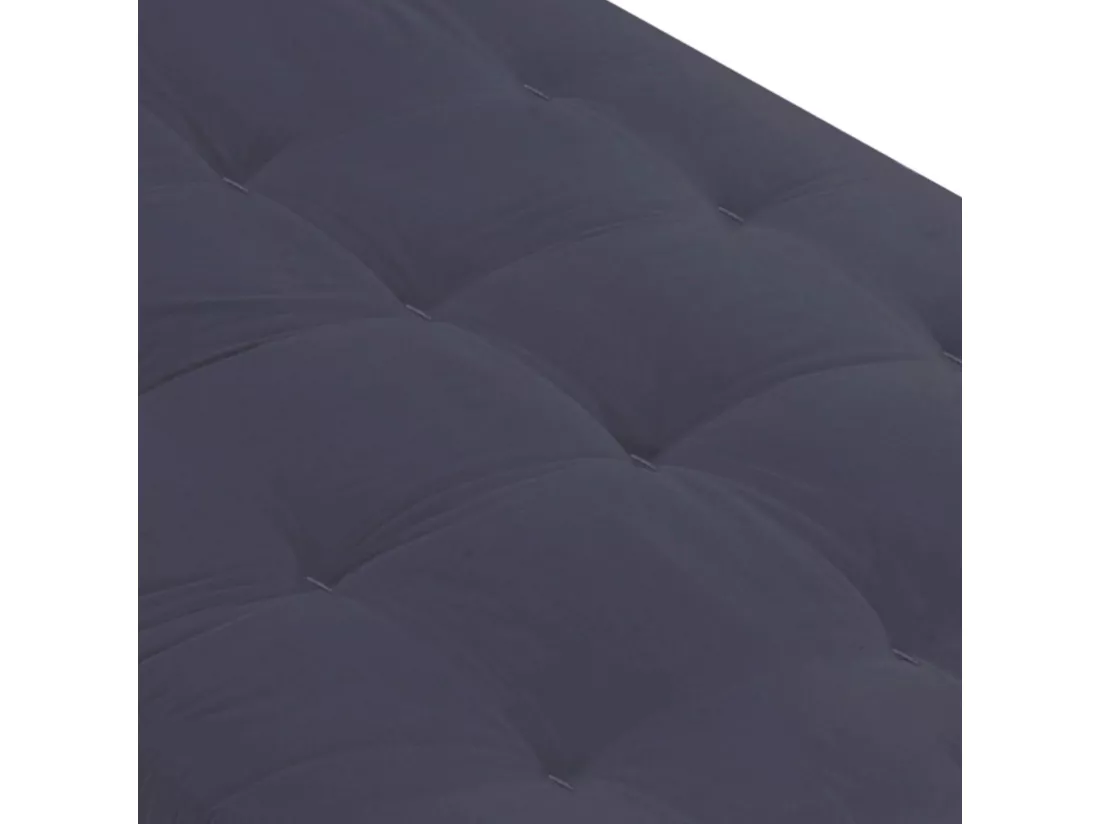 Matelas futon anthracite en coton 90x200