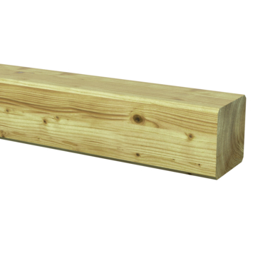 Tuinpaal vierkant grenen hout geschaafd 8,8 x 8,8 x 360 cm