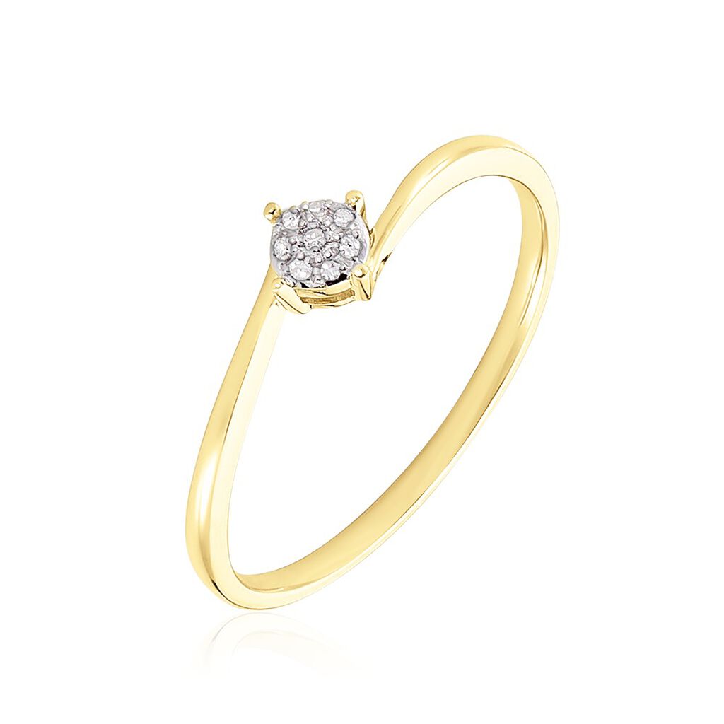 Bague Lysia Or Jaune Diamant