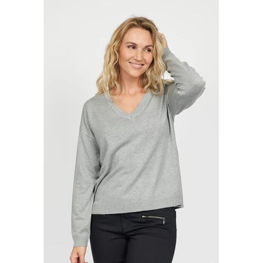 2-Biz Limu Striktrøje, Grey Melange, XXL