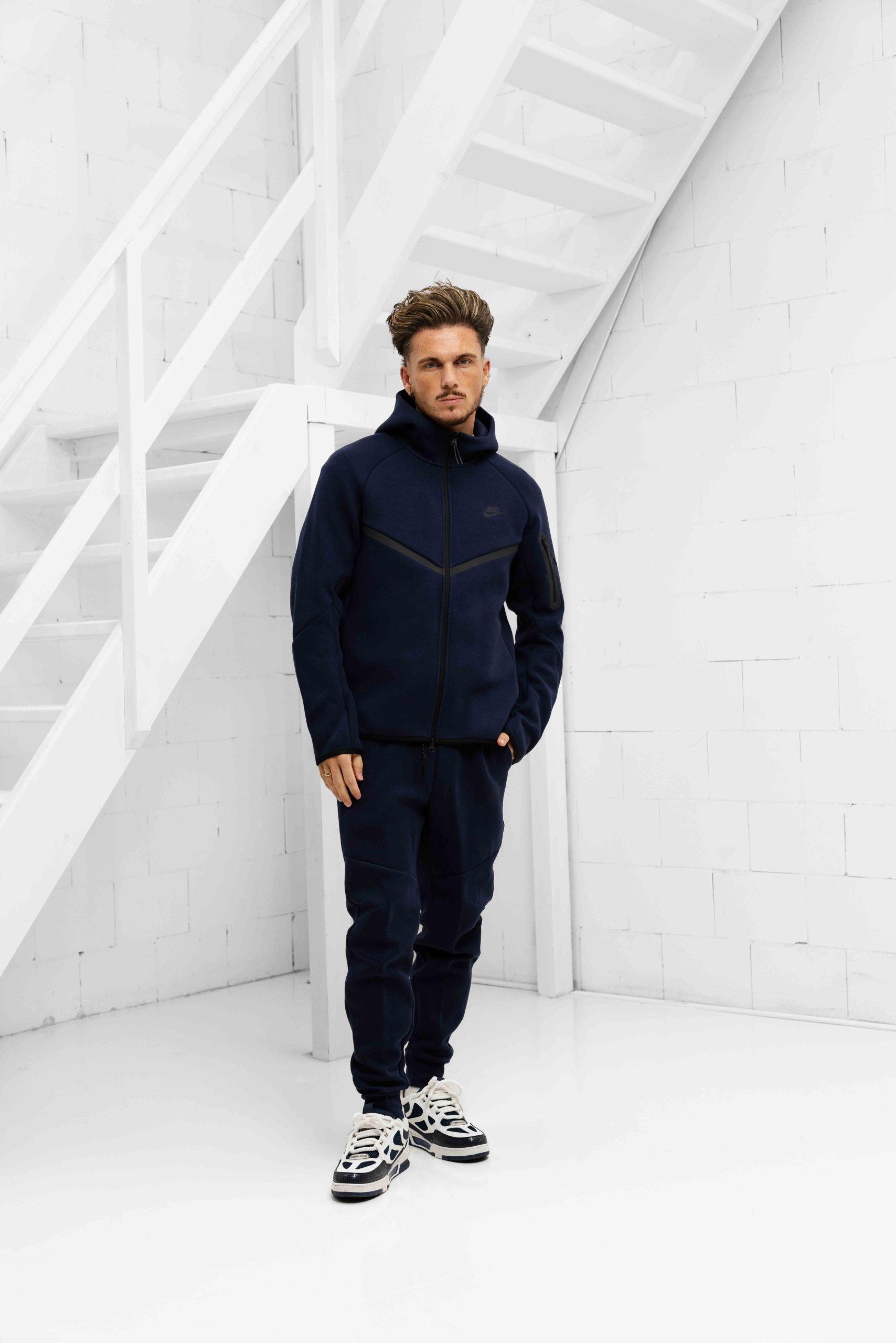 Nike Tech Fleece Trainingsbroek Heren Donkerblauw