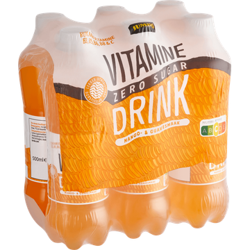 Jumbo Vitamine Drink  Zero Sugar Mango- & Guavesmaak 6 x 500ML