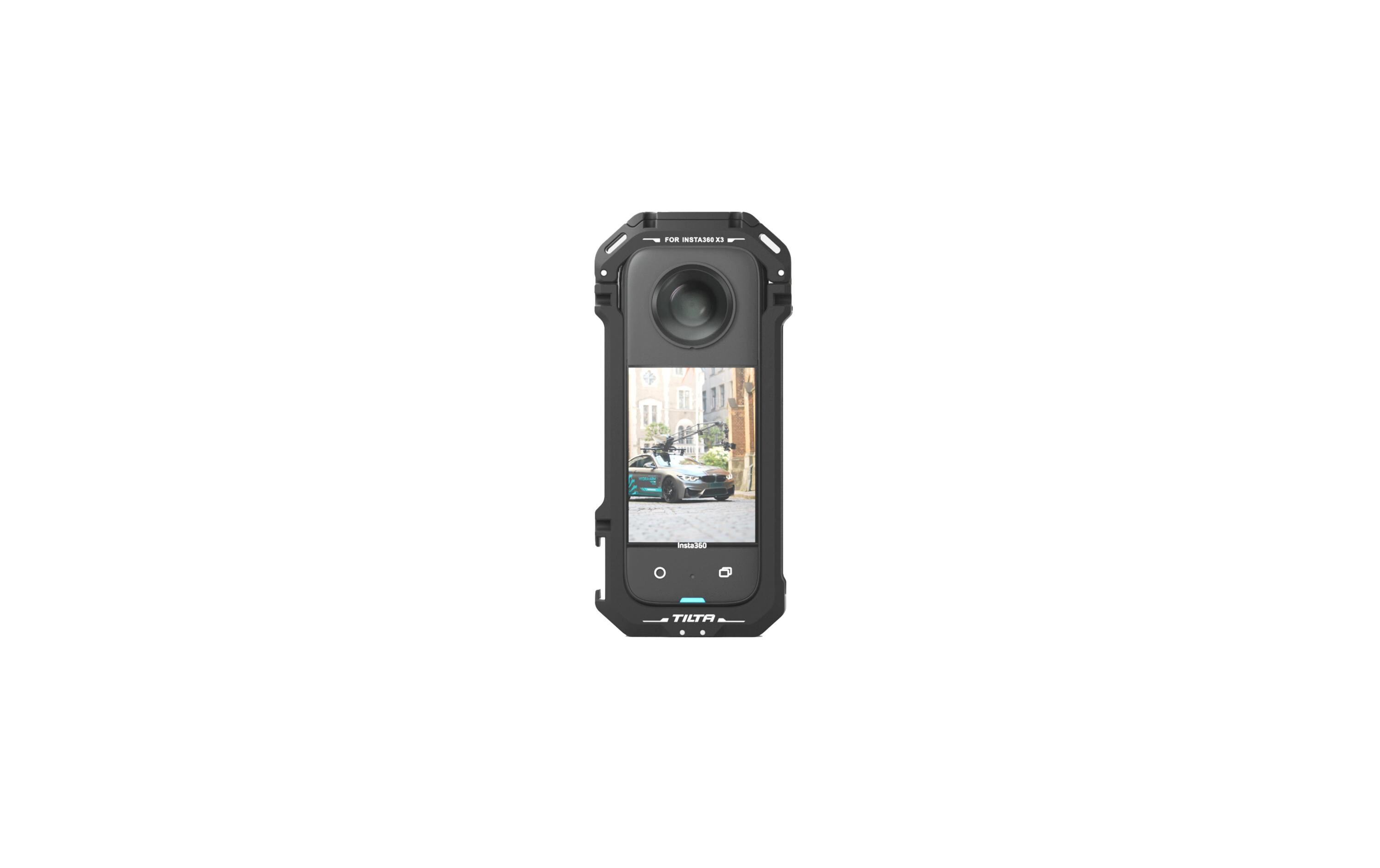 Cage Insta360 X3 - SchwarzBietet eine schützende Panzerung und verbessert die Funktionalität erheblich