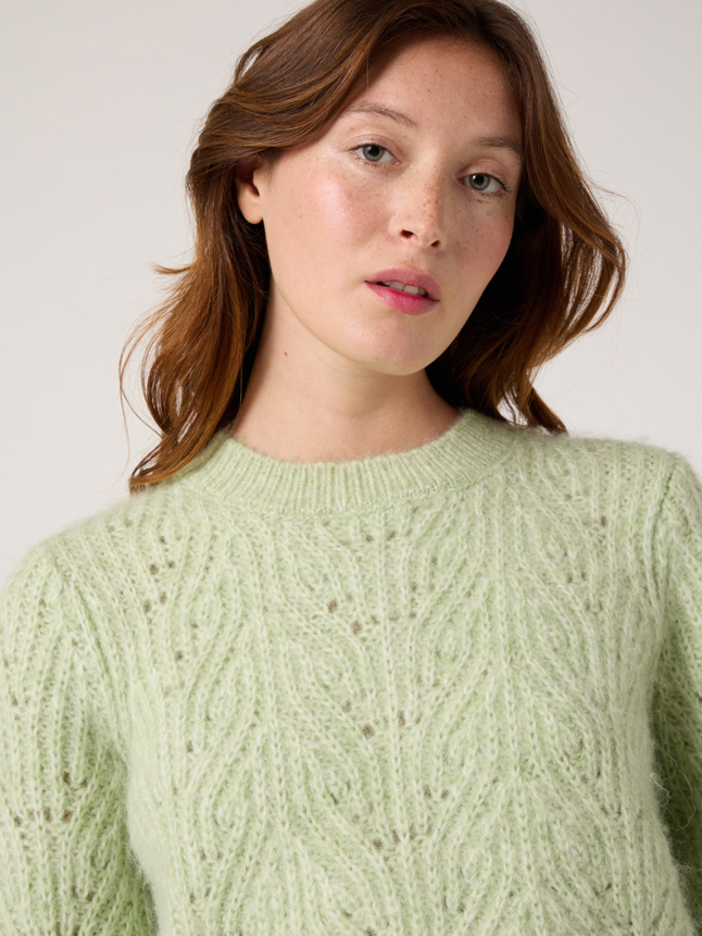 Pull en maille col rond