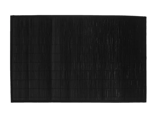 Tapis de Bain Lattes en Bambou Noir 120 x 170 cm