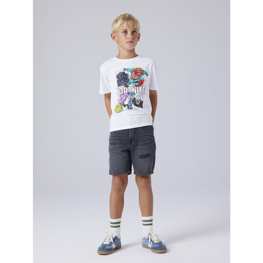 Køb Name It Bright White Nkmambrose Fortnite Ss Nreg Top Bfu