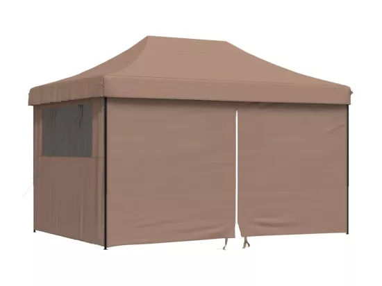 Tente de réception pliable escamotable avec 4 parois latérales