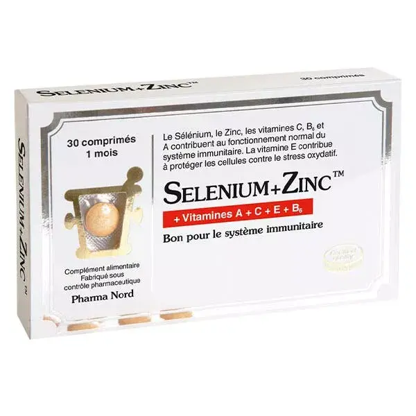 Pharma Nord Selênio + Zinco 30 comprimidos