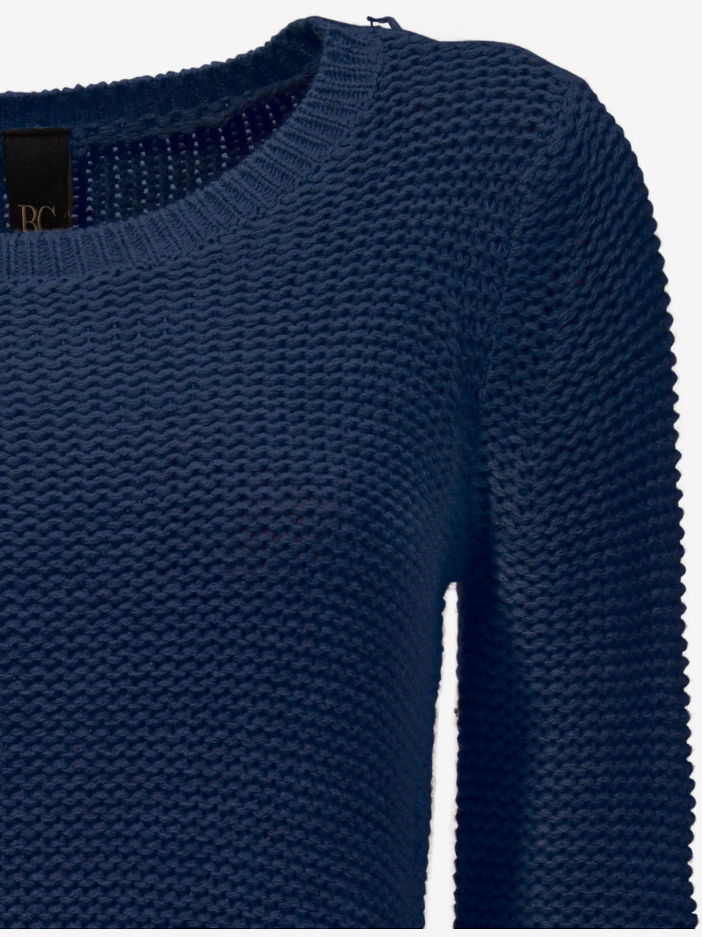 Pull col rond look asymétrique tendance avec glissière