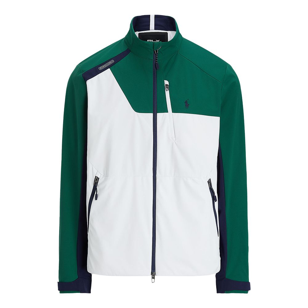 Color-Blocked Packable Jakke Herre Grønn/Hvit