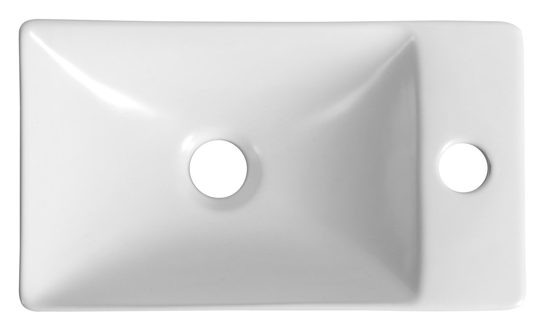 Sapho Margitha fontein rechts 38x22x10cm wit mat