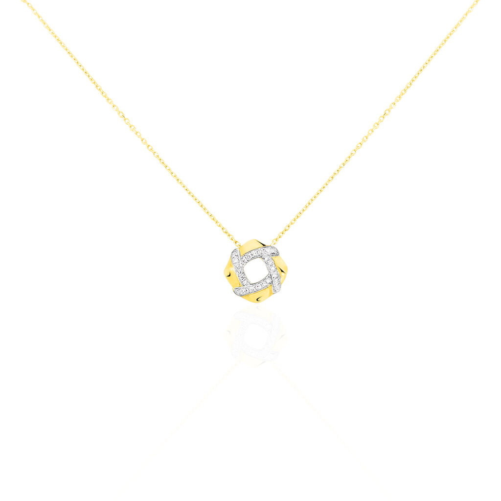 Collier Volcania Or Jaune Diamant