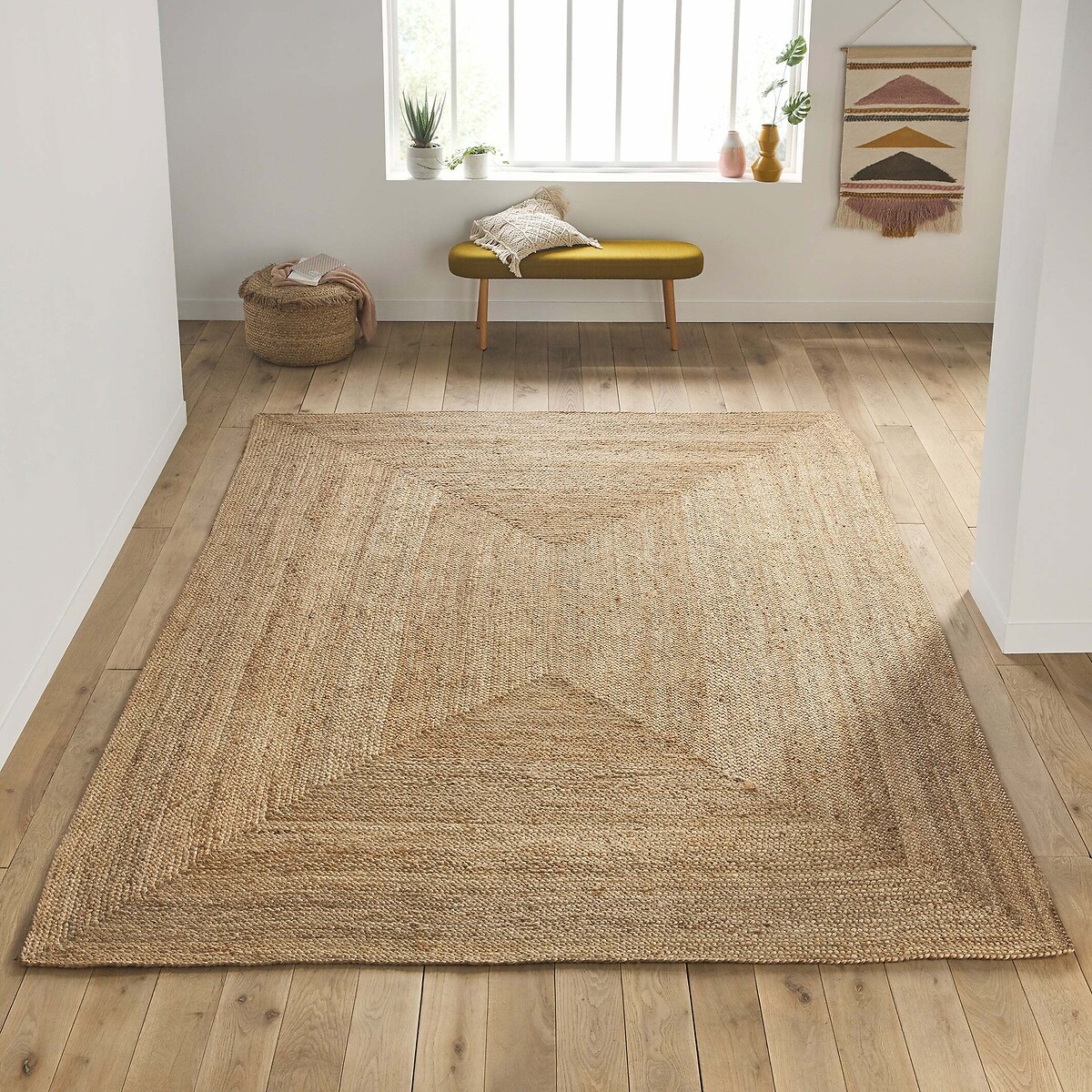 LA REDOUTE INTERIEURS<br>Tapete retangular de juta XXL, Aftas