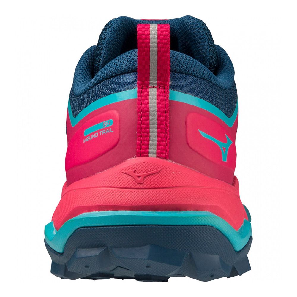 Mizuno WAVE IBUKI 4 - Chaussures trail Femme jazzy/bluebird/blueopal