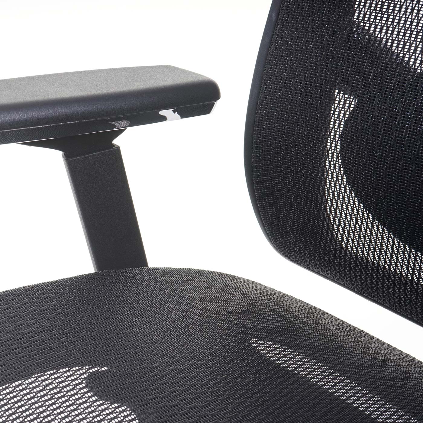 Bürostuhl MCW-A55, Schreibtischstuhl Drehstuhl, Kunstleder Textil ISO9001 schwarz