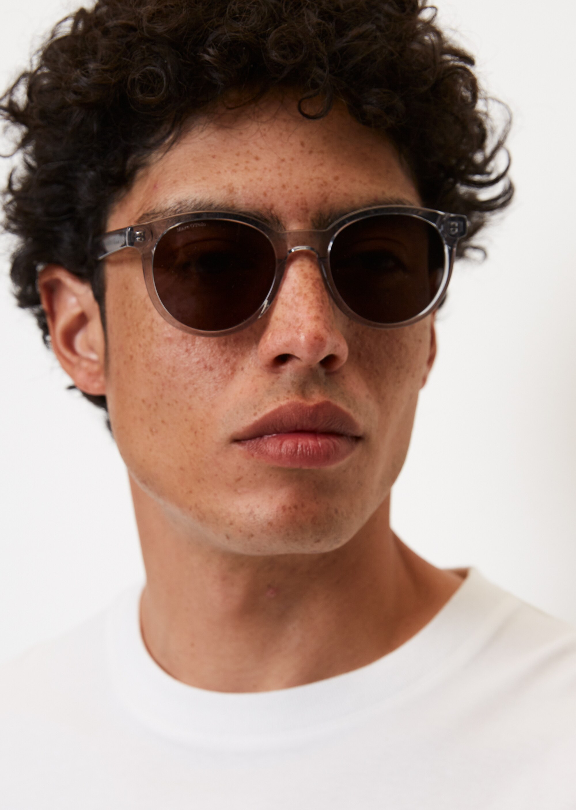 Unisex-Sonnenbrille im Panto-Stil