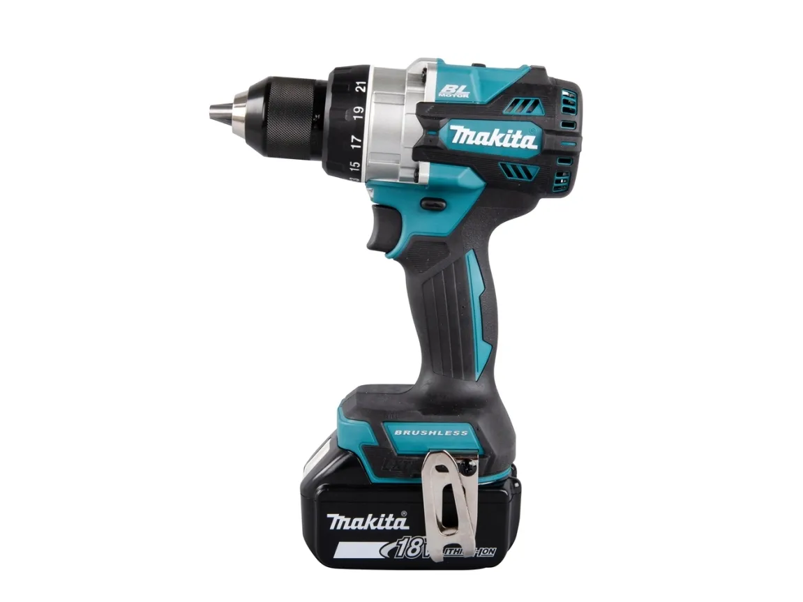 Makita DDF486RTJ - Skruetrækker - ledningfri - 2-hastigheders - nøgleløs borepatron 13 mm - 130 N·m - 2 batterier - 18 V