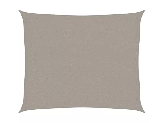 Voile d'ombrage 160 g/m² rectangulaire gris clair 2,5x3 m PEHD