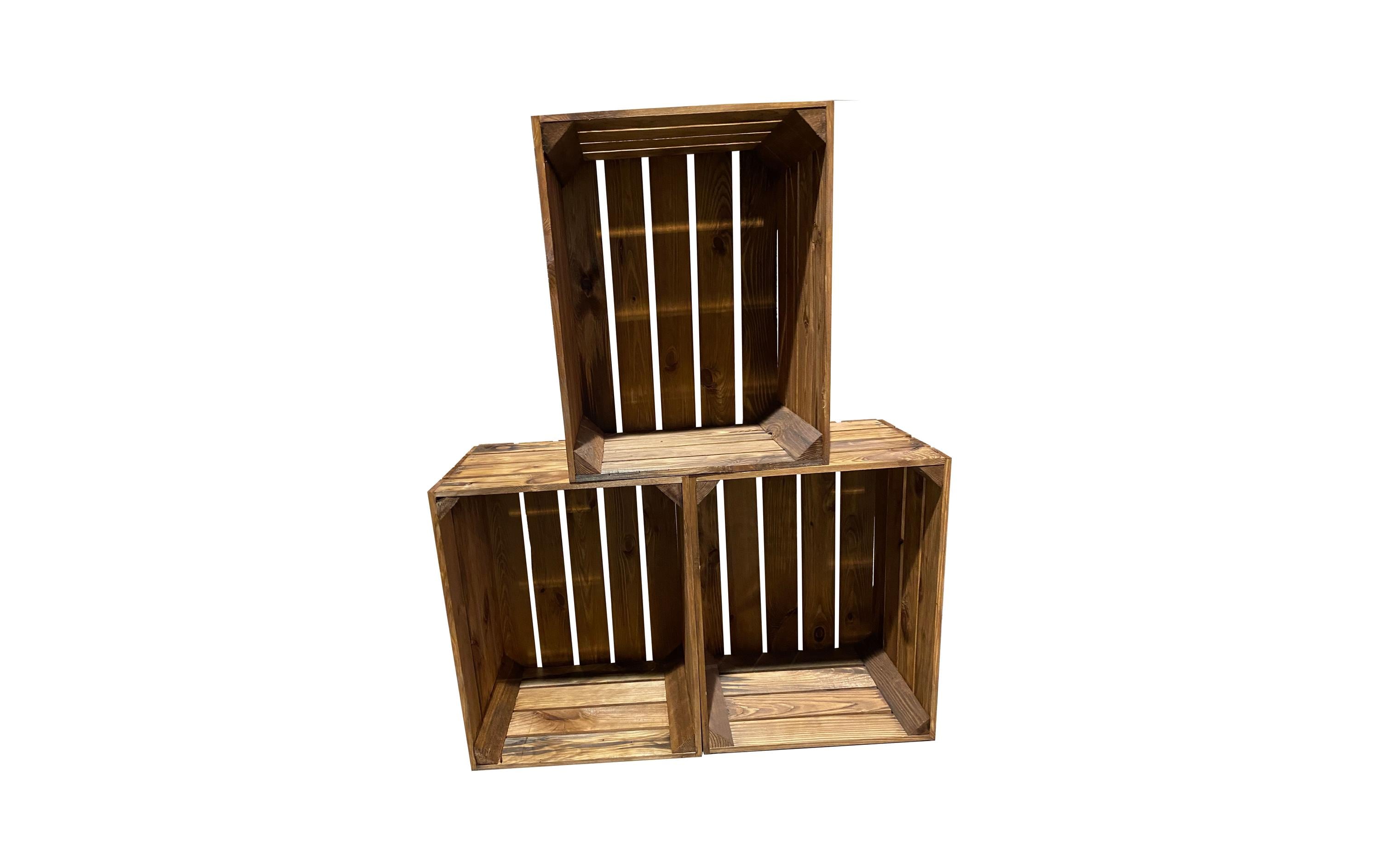 Holzharasse Vintage Shabby Braun 40 x 50 cmObstharasse Vintage