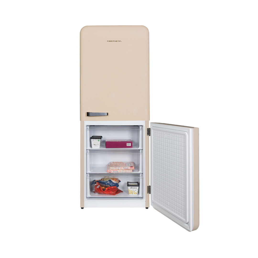 Kibernetik FSP Retro Kühl-Gefrierkombination 401 Liter, beige