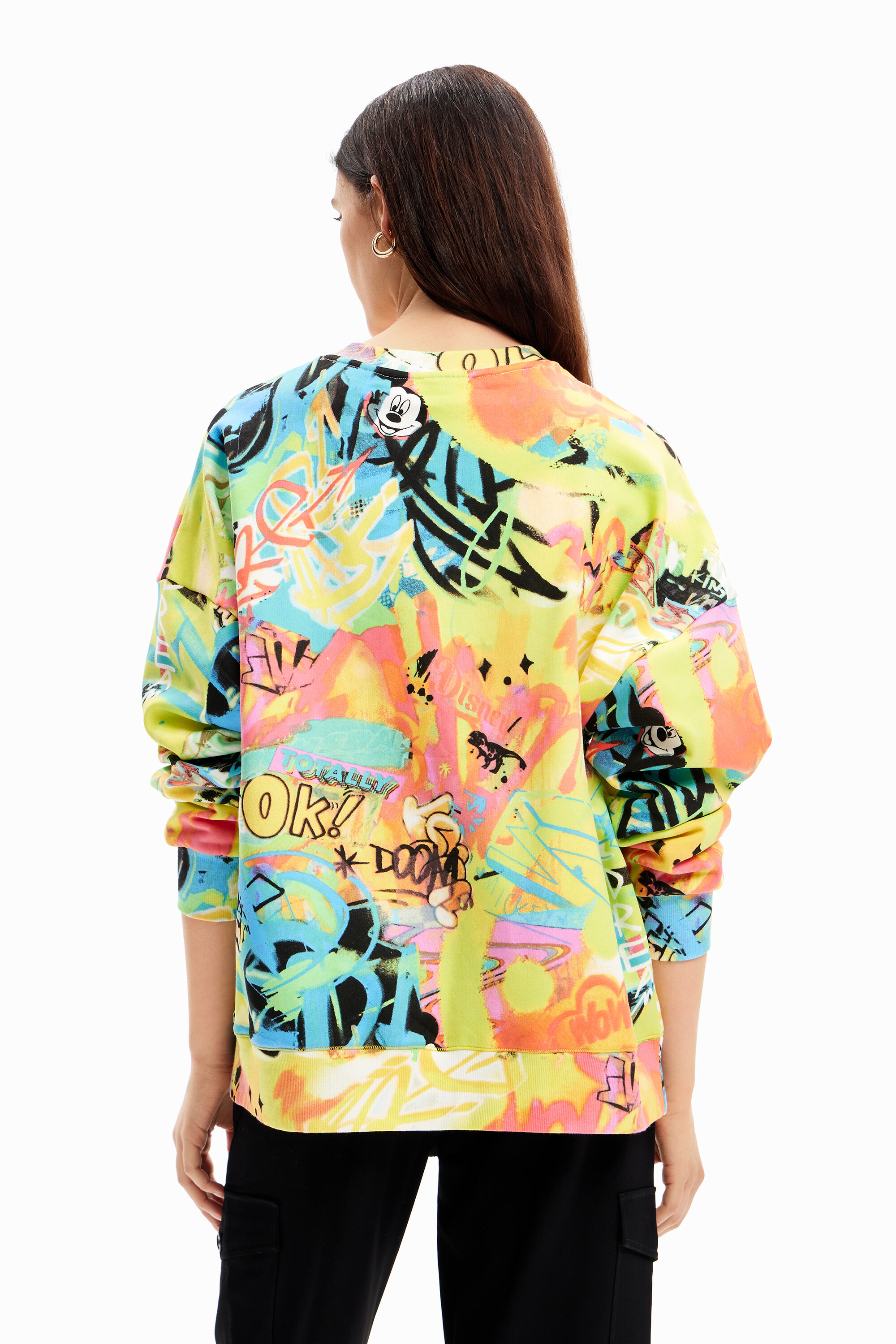 Sweat-shirt oversize Mickey Mouse