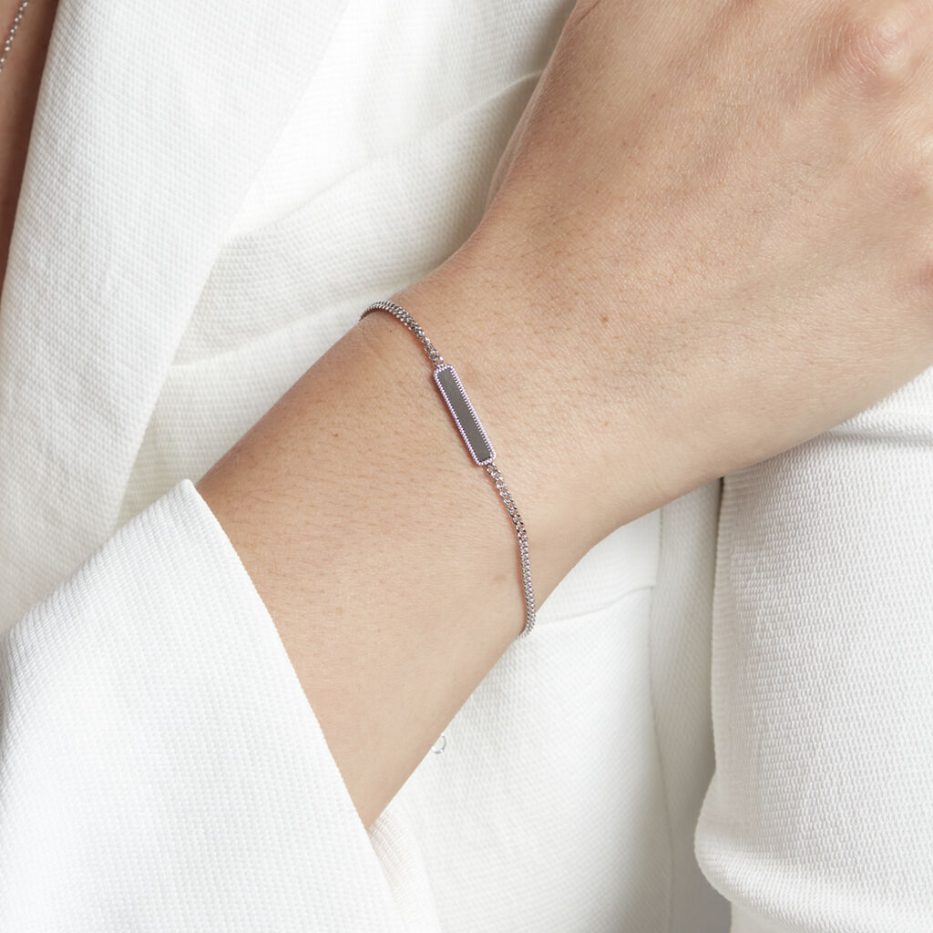 Bracelet Jordana Argent Blanc